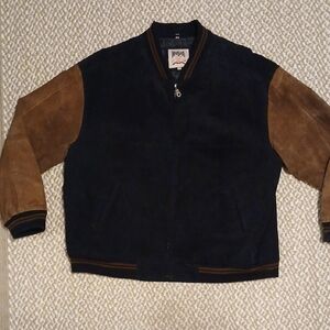 Vintage Himalaya Outfitters Black and Brown Leather Jacket